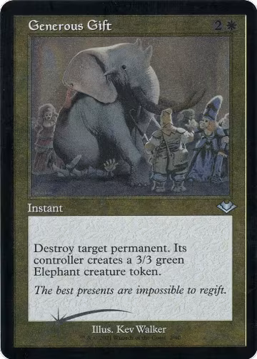 Generous Gift (Retro Frame) (Foil Etched) (2), Modern Horizons — Magic card price