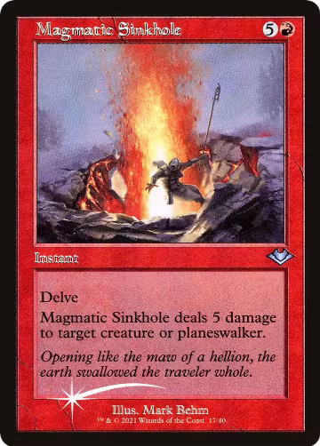 Magmatic Sinkhole (Retro Frame) (17), Modern Horizons — Magic card price