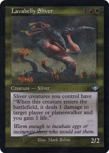 Lavabelly Sliver (Retro Frame) (Foil Etched) (29), Modern Horizons — Magic card price