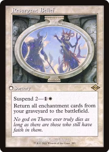 Resurgent Belief (Retro Frame) (385), Modern Horizons 2 — Magic card price