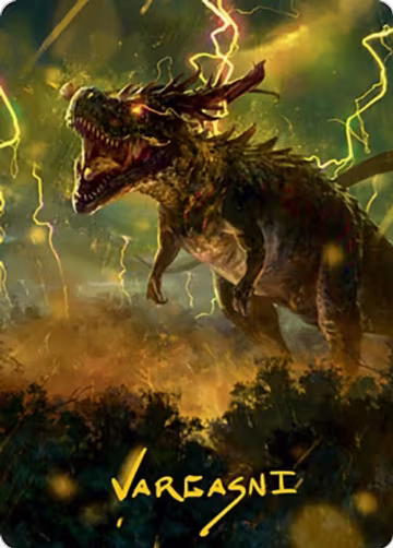 Thrasta, Tempest's Roar Art Card (42/81) (Gold-Stamped Signature) (42), Art Series: Modern Horizons 2 — Magic card price