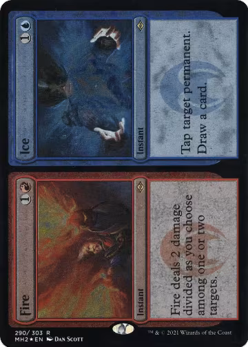 Fire // Ice (Foil Etched) (290), Modern Horizons 2 — Magic card price