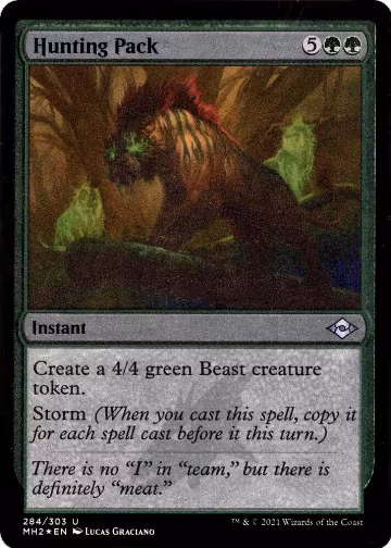 Hunting Pack (Foil Etched) (284), Modern Horizons 2 — Magic card price