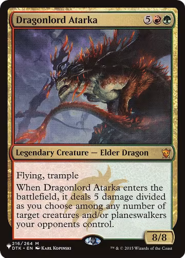 Dragonlord Atarka (216/264), The List Reprints — Magic card price