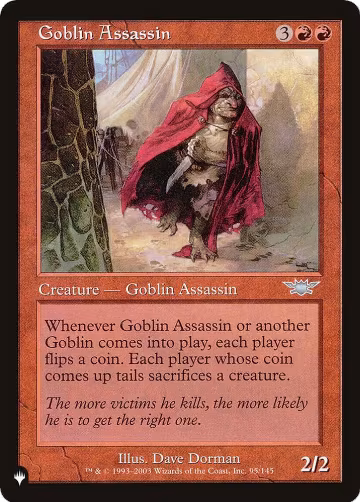 Goblin Assassin (95/145), The List Reprints — Magic card price