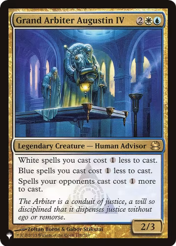 Grand Arbiter Augustin IV (176/229), The List Reprints — Magic card price