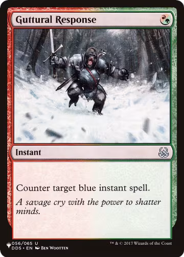 Guttural Response (056/065), The List Reprints — Magic card price