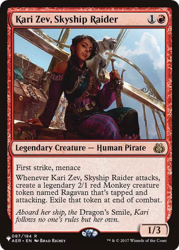 Kari Zev, Skyship Raider (087/184), The List Reprints — Magic card price