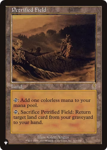 Petrified Field (323/350), The List Reprints — Magic card price