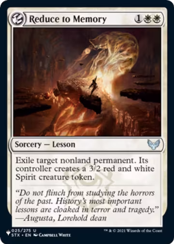 Reduce to Memory (025/275), The List Reprints — Magic card price