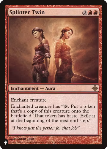 Splinter Twin (165/248), The List Reprints — Magic card price