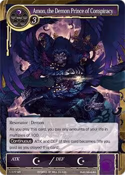 Amon, the Demon Prince of Conspiracy (1-177), The Dawn of Valhalla — Force of Will card price