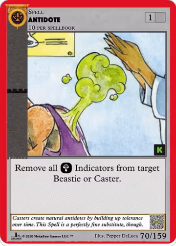 Antidote (70), Cryptid Nation: Kickstarter Edition — MetaZoo card price