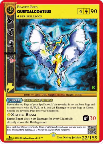 Quetzalcoatlus (22), Cryptid Nation: Kickstarter Edition — MetaZoo card price