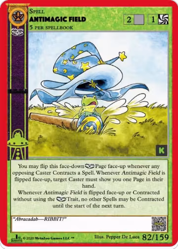 Antimagic Field (82), Cryptid Nation: Kickstarter Edition — MetaZoo card price