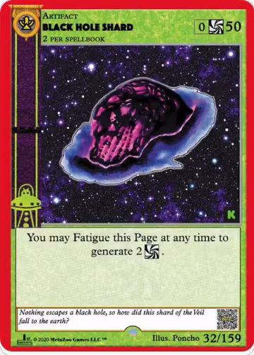 Black Hole Shard (32), Cryptid Nation: Kickstarter Edition — MetaZoo card price