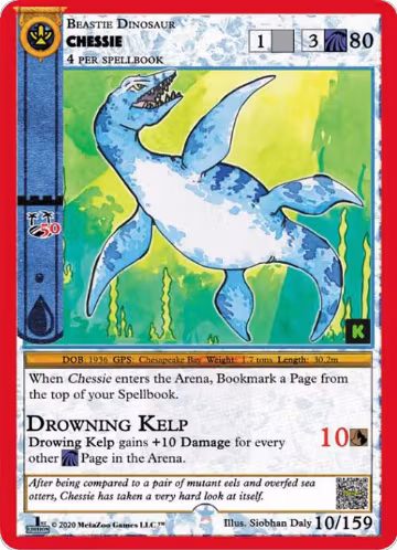Chessie (10), Cryptid Nation: Kickstarter Edition — MetaZoo card price