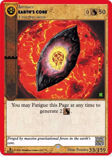 Earth's Core (33), Cryptid Nation: Kickstarter Edition — MetaZoo card price