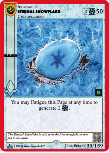 Eternal Snowflake (35), Cryptid Nation: Kickstarter Edition — MetaZoo card price