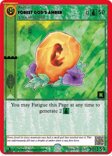 Forest God's Amber (30), Cryptid Nation: Kickstarter Edition — MetaZoo card price
