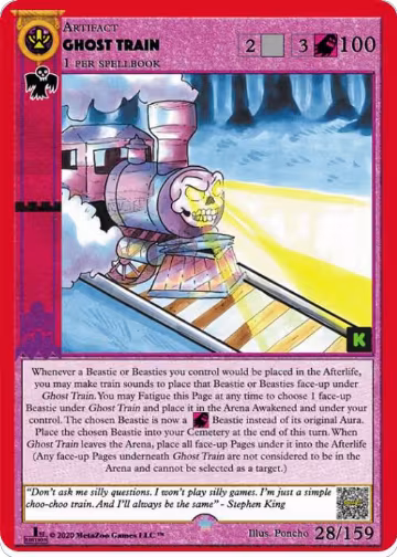 Ghost Train (28), Cryptid Nation: Kickstarter Edition — MetaZoo card price