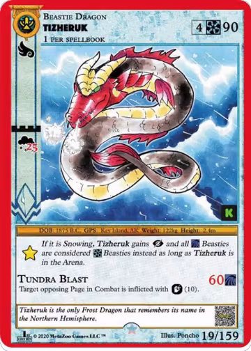Tizheruk (19), Cryptid Nation: Kickstarter Edition — MetaZoo card price