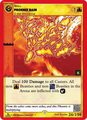 Phoenix Rain (26), Cryptid Nation: Kickstarter Edition — MetaZoo card price