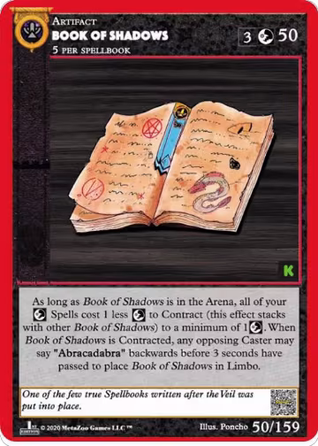Book Of Shadows (50), Cryptid Nation: Kickstarter Edition — MetaZoo card price