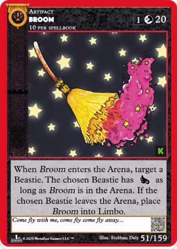 Broom (51), Cryptid Nation: Kickstarter Edition — MetaZoo card price
