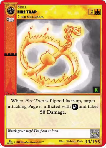 Fire Trap (94), Cryptid Nation: Kickstarter Edition — MetaZoo card price