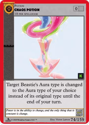 Chaos Potion (74), Cryptid Nation: Kickstarter Edition — MetaZoo card price