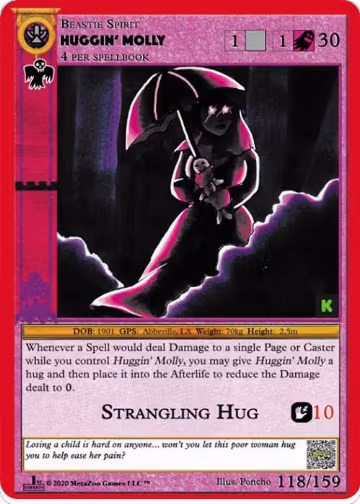 Huggin' Molly (118), Cryptid Nation: Kickstarter Edition — MetaZoo card price