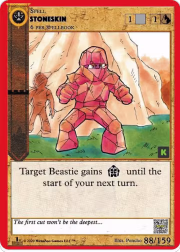 Stoneskin (88), Cryptid Nation: Kickstarter Edition — MetaZoo card price