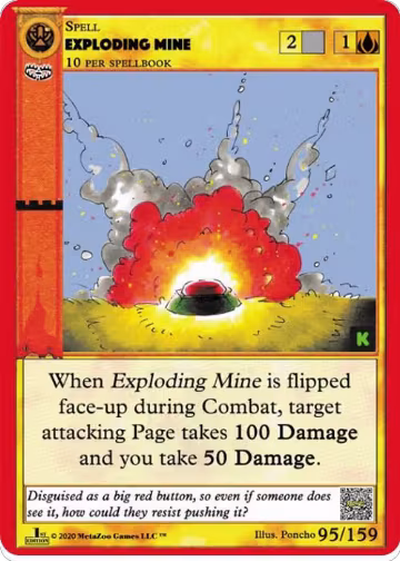 Exploding Mine (95), Cryptid Nation: Kickstarter Edition — MetaZoo card price