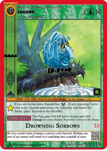 Squonk (55), Cryptid Nation: Kickstarter Edition — MetaZoo card price