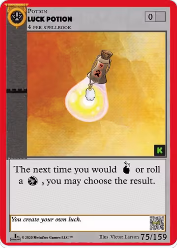 Luck Potion (75), Cryptid Nation: Kickstarter Edition — MetaZoo card price