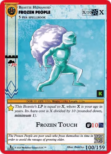 Frozen People (100), Cryptid Nation: Kickstarter Edition — MetaZoo card price