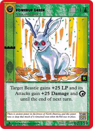 Powerup Green (62), Cryptid Nation: Kickstarter Edition — MetaZoo card price