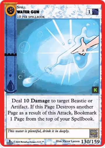 Water Gun (130), Cryptid Nation: Kickstarter Edition — MetaZoo card price
