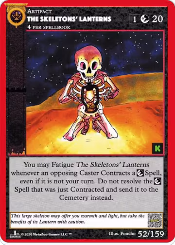 The Skeletons' Lanterns (52), Cryptid Nation: Kickstarter Edition — MetaZoo card price