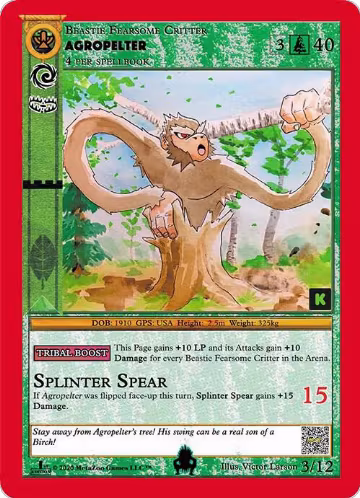 Agropelter (3), Cryptid Nation: Kickstarter Edition Tribal Theme Decks — MetaZoo card price