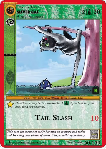 Sliver Cat (60), Cryptid Nation: Kickstarter Edition — MetaZoo card price