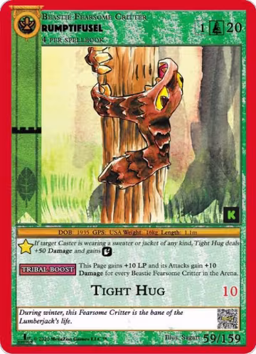 Rumptifusel (59), Cryptid Nation: Kickstarter Edition — MetaZoo card price