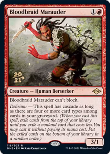 Bloodbraid Marauder (116), Prerelease Cards — Magic card price