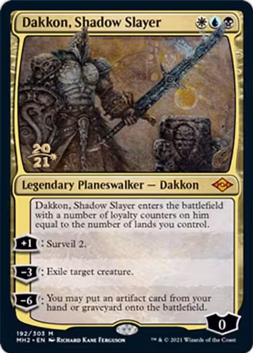 Dakkon, Shadow Slayer (192), Prerelease Cards — Magic card price