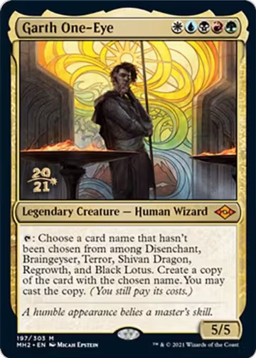 Garth One-Eye (197), Prerelease Cards — Magic card price