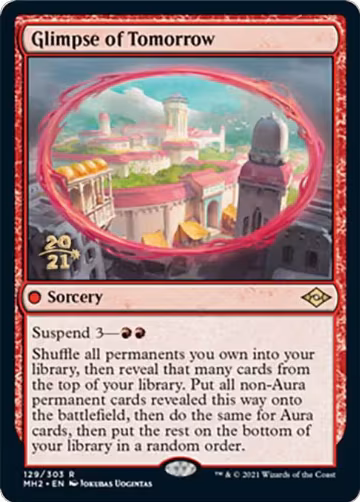 Glimpse of Tomorrow (129), Prerelease Cards — Magic card price