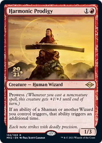 Harmonic Prodigy (132), Prerelease Cards — Magic card price