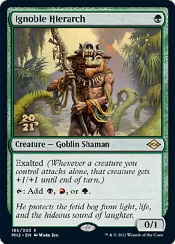 Ignoble Hierarch (166), Prerelease Cards — Magic card price