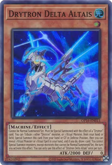 Drytron Delta Altais (OP16-EN013), OTS Tournament Pack 16 — Yu-Gi-Oh! card price